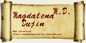 Magdalena Dujin vizit kartica